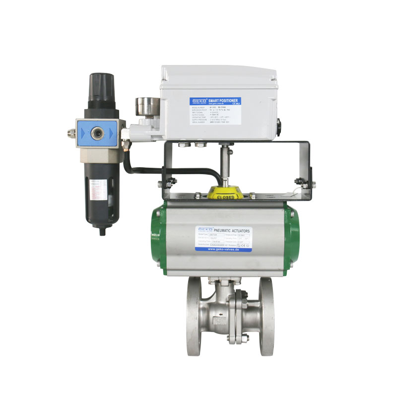 V Ball Valves with modulating actuators