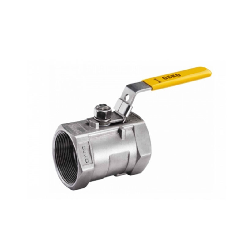 Threaded end of one-piece ball valve