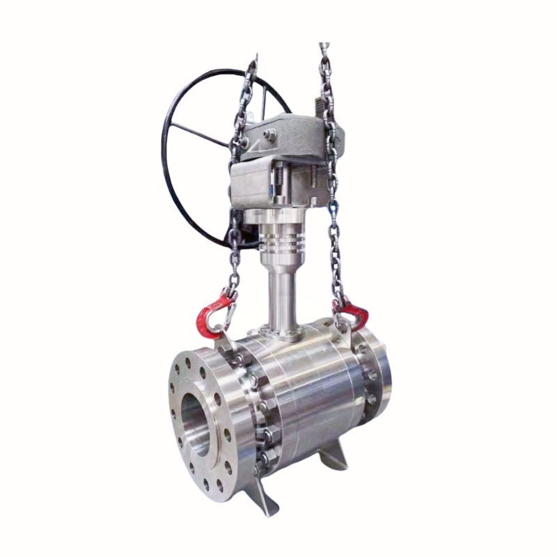 Cryogenic ball valve with fixed and floating ball designs, ensuring tight sealing, minimal leakage, and safe operation for extreme low-temperature fluids