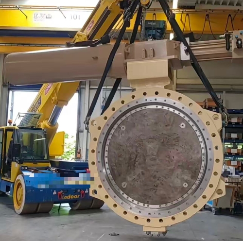 large diameter butterfly valve control